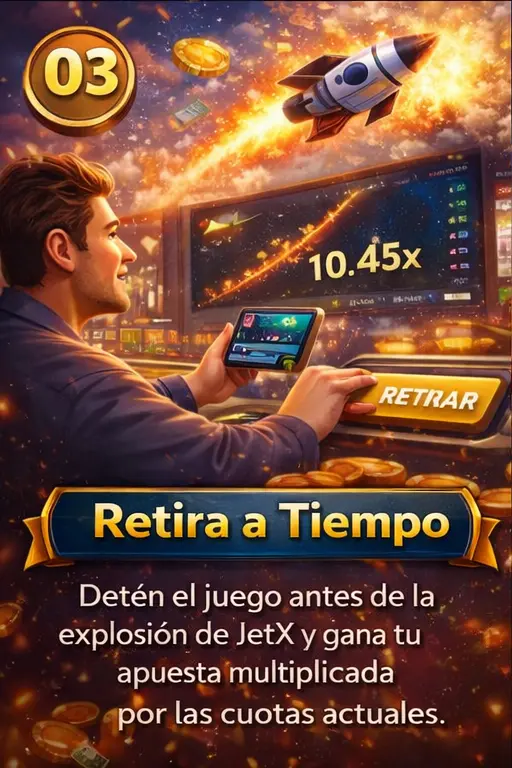 Step 3 — cashing out before the JetX crash